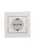 DERIY Розетка с защитой от детей ПБТ белый
