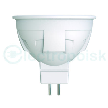 LED-JCDR 6W/NW/GU5.3/FR/DIM PLP01WH Лампа светодиодная, диммируемая. Форма «JCDR», матовая. Серия ЯРКАЯ. Белый свет (4000K). Картон. ТМ Uniel