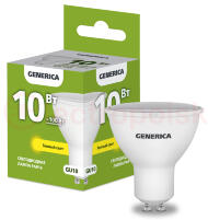 Лампа светодиодная PAR16 софит 10Вт 230В 3000К GU10 GENERICA Лампа светодиодная PAR16 софит 10Вт 230В 3000К GU10 GENERICA