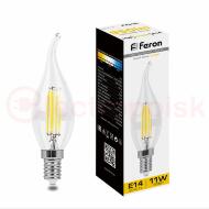 Лампа светодиодная LED 11вт Е14 теплый свеча на ветру FILAMENT Лампа светодиодная LED 11вт Е14 теплый свеча на ветру FILAMENT