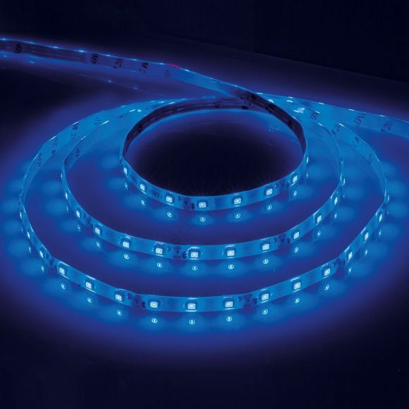Лента светодиодная LEDх60/м 5м 4.8w/m 12в синий (27673)