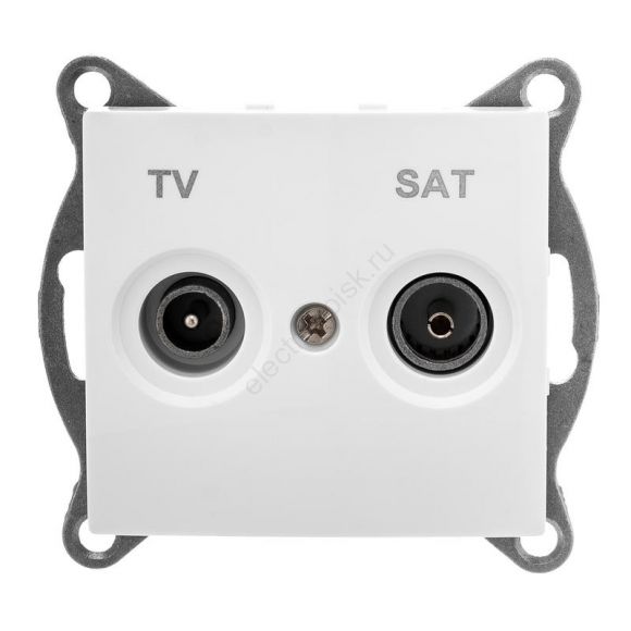 GUSI Bravo механизм розетки TV+ SAT, оконечной, скрытая  установка. Цвет белый. С10TS1-001