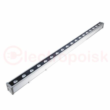 Прожектор светодиодный линейный ULF-L52-18W/RGB/L100 220V IP65 SILVER 1000мм RGB Алюминий