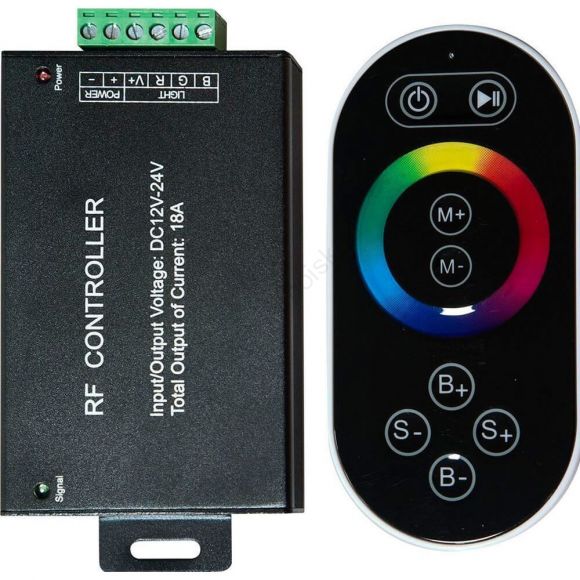Контроллер к LED ленте RGB 12/24v с сенсорным черным ПДУ