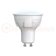 Лампа светодиодная LED 6вт 175-250В Форма JCDR матовый 500Лм GU10 4000К Uniel ЯРКАЯ Лампа светодиодная LED 6вт 175-250В Форма JCDR матовый 500Лм GU10 4000К Uniel ЯРКАЯ