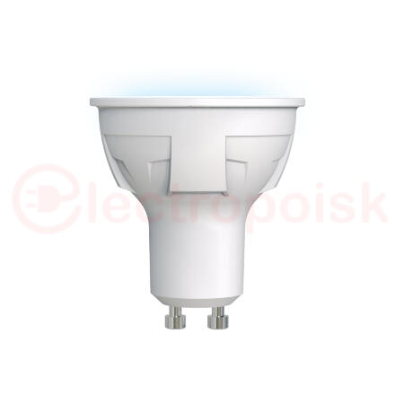 Лампа светодиодная LED 6вт 175-250В Форма JCDR матовый 500Лм GU10 4000К Uniel ЯРКАЯ