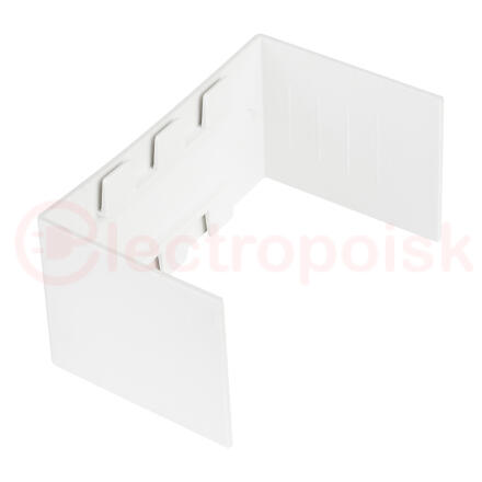 Соединитель (40х25) (4 шт) Plast PROxima белый