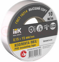 Изолента 0.15х15мм белая 10м Изолента 0.15х15мм белая 10м