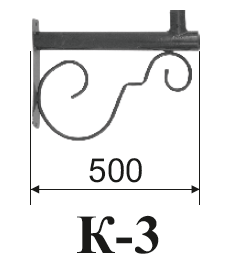 Кронштейн К3 — однорожковый (Э000373ЕК)