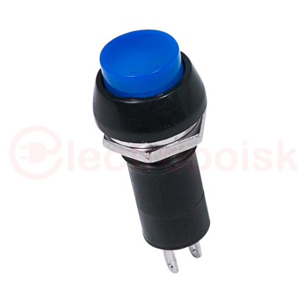 Выключатель-кнопка  250V 1А (2с) ON-OFF  синяя  REXANT