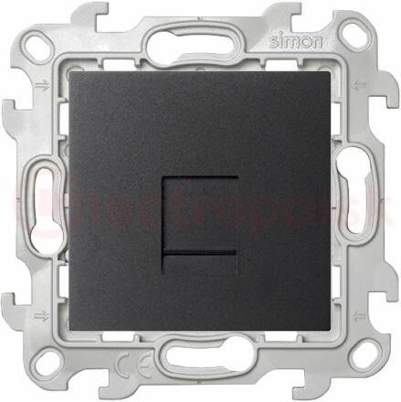 Розетка RJ45 кат 5e UTP, графит