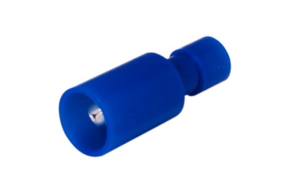 Разъем штекерный полностью изолир штекер 4 мм 1.5-2.5 кв мм (РШПи-п 2.5-4 РшИпп 2-5-4) синий (08-0571)
