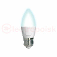 Лампа светодиодная LED 7вт 175-250В свеча матовая 600Лм Е27 4000К Uniel ЯРКАЯ Лампа светодиодная LED 7вт 175-250В свеча матовая 600Лм Е27 4000К Uniel ЯРКАЯ