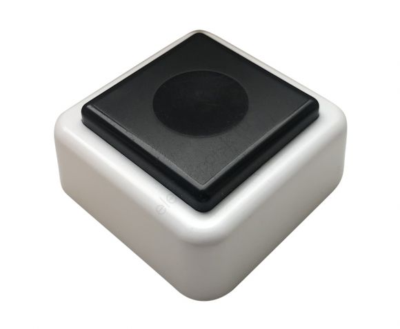 Кнопка звонка (выключатель для бытовых электрических звонков) ВЗ1-01 черн. (00-00000028)