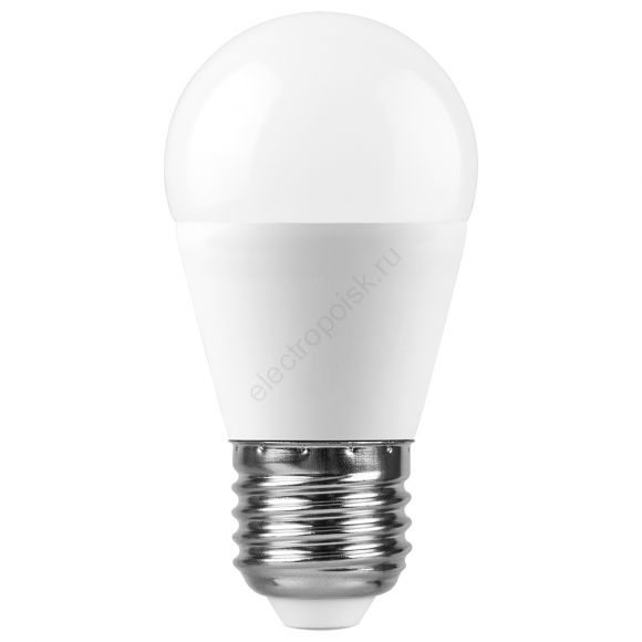 Лампа светодиодная LED 15вт Е27 белый матовый шар (55213)