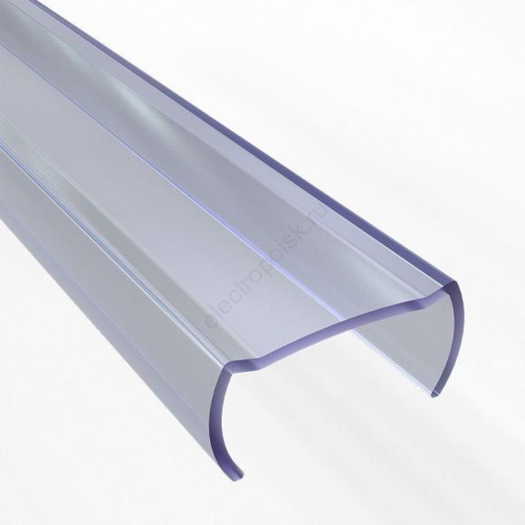 Короб профессиональный пластиковый для гибкого неона формы D (16х16 мм), длина 1 метр