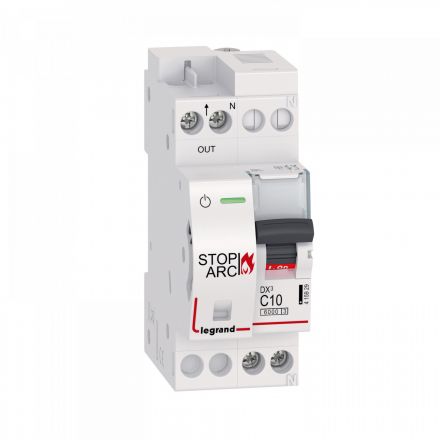 УЗДП DX3 Stop Arc 1P+N C10A 6000A (c авт. выключателем)