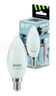 Лампа светодиодная LED 12Вт E14 5000K свеча 230/50 ФАZА Лампа светодиодная LED 12Вт E14 5000K свеча 230/50 ФАZА