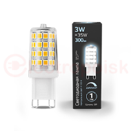 Лампа светодиодная LED 3 Вт 300 Лм 4100К белая G9 капсула 220 В диммируемая керамика Black Gauss Лампа светодиодная LED 3 Вт 300 Лм 4100К белая G9 капсула 220 В диммируемая керамика Black Gauss
