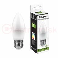 Лампа светодиодная LED 7вт Е27 белый матовая свеча Лампа светодиодная LED 7вт Е27 белый матовая свеча