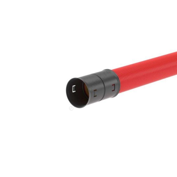 Труба жесткая двустенная (8кПа) 160 мм красная с муфтой 6м. (160916-8K)