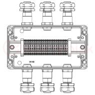 Взрывозащищенная клеммная коробка из алюминия TBE-A-14-(20xCBC.4)-3xKH2MHK(A)-3xKH2MHK(C)1Ex e IIC Т5 Gb / Ex tb IIIC T95°C Db IP66 Взрывозащищенная клеммная коробка из алюминия TBE-A-14-(20xCBC.4)-3xKH2MHK(A)-3xKH2MHK(C)1Ex e IIC Т5 Gb / Ex tb IIIC T95°C Db IP66