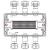 Взрывозащищенная клеммная коробка из алюминия TBE-A-14-(20xCBC.4)-3xKH2MHK(A)-3xKH2MHK(C)1Ex e IIC Т5 Gb / Ex tb IIIC T95°C Db IP66