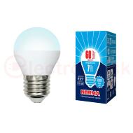 Лампа светодиодная LED-G45-7W/NW/E27/FR/NRФорма шар, матовая. Серия Norma. Белый свет (4000K). Картон. ТМ Volpe Лампа светодиодная LED-G45-7W/NW/E27/FR/NRФорма шар, матовая. Серия Norma. Белый свет (4000K). Картон. ТМ Volpe