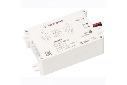 Диммер SMART-WAVE (9-24V, 2.4G) (ARL, IP20 Пластик, 5 лет)