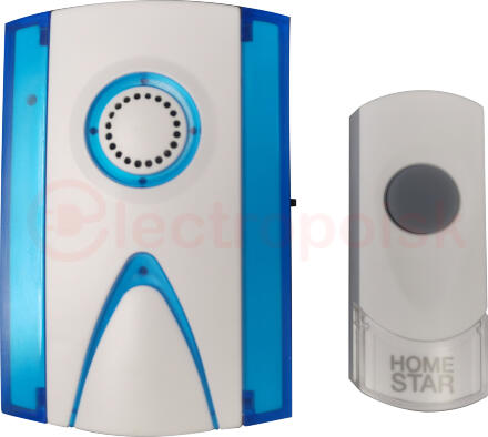Звонок электрический HomeStar HS-0107WP беспроводной