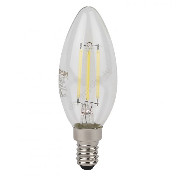 Лампа светодиодная филаментная LED Star Свеча 5Вт (замена 60Вт), 600Лм, 4000К, цоколь E14 OSRAM (4058075684782)