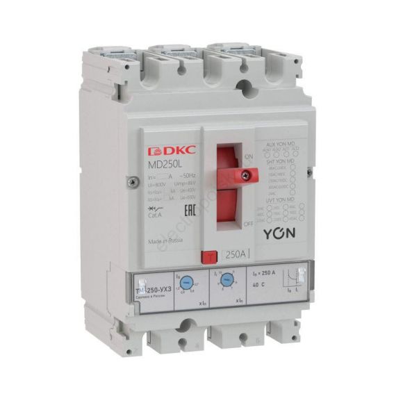 Выключатель автоматический в литом корпусе YON MD250L-TM016