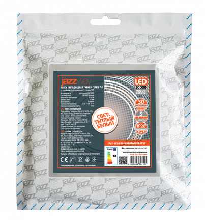 Лента светодиодная LEDx30/м 5м 7.2Вт 12В IP20 теплый белый