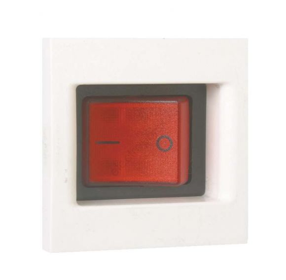 Connect Выключатель с подсветкой биполярный 16А K45 45х45мм графит KL04-14