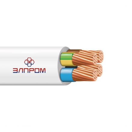 Провод ПВС нг(А)LS 4х0.75 белый(100м) ТРТС