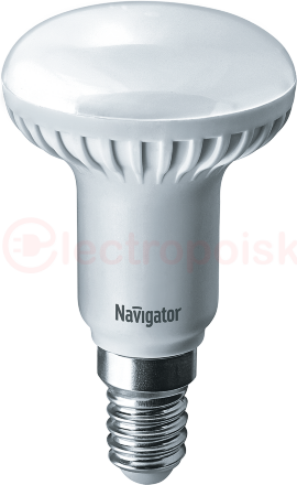 Лампа светодиодная LED зеркальная 5вт E14 R50 теплая